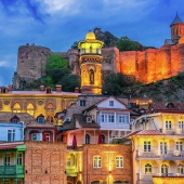 1-view-of-the-old-town-of-tbilisi-georgia-after-sunset-t-monticello